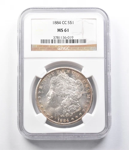 MS61 1884-CC Morgan Silver Dollar NGC *5668
