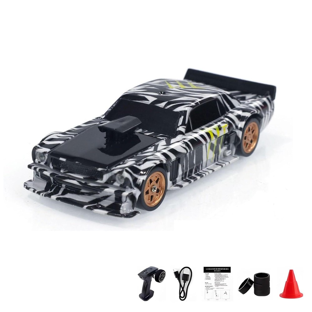 1/43 RC Ready to Go Race Car Remote Control Drift 4wd Mini Lights System Racing