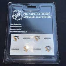 1B Pittsburgh Penguins Official NHL 1 inch x 1 inch 8 Piece Temporary Tattoo Set