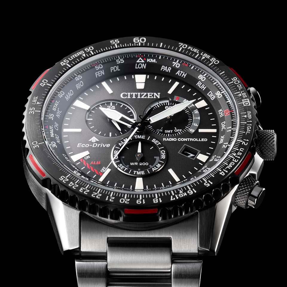 CITIZEN PROMASTER SKY CB5001-57E Eco-Drive Radio Solar Watch Black 