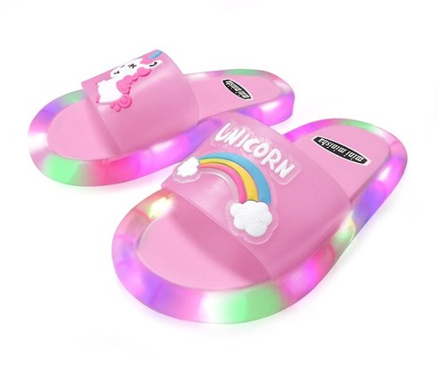 Pantofole Bambini Luci Led Unicorno Ciabatte Luminose Scarpe bimbi | eBay