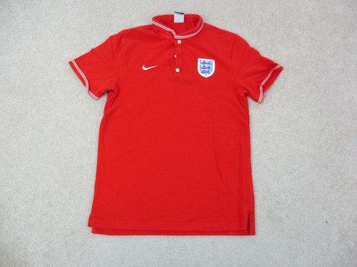England Polo Shirt Adult Medium Red 