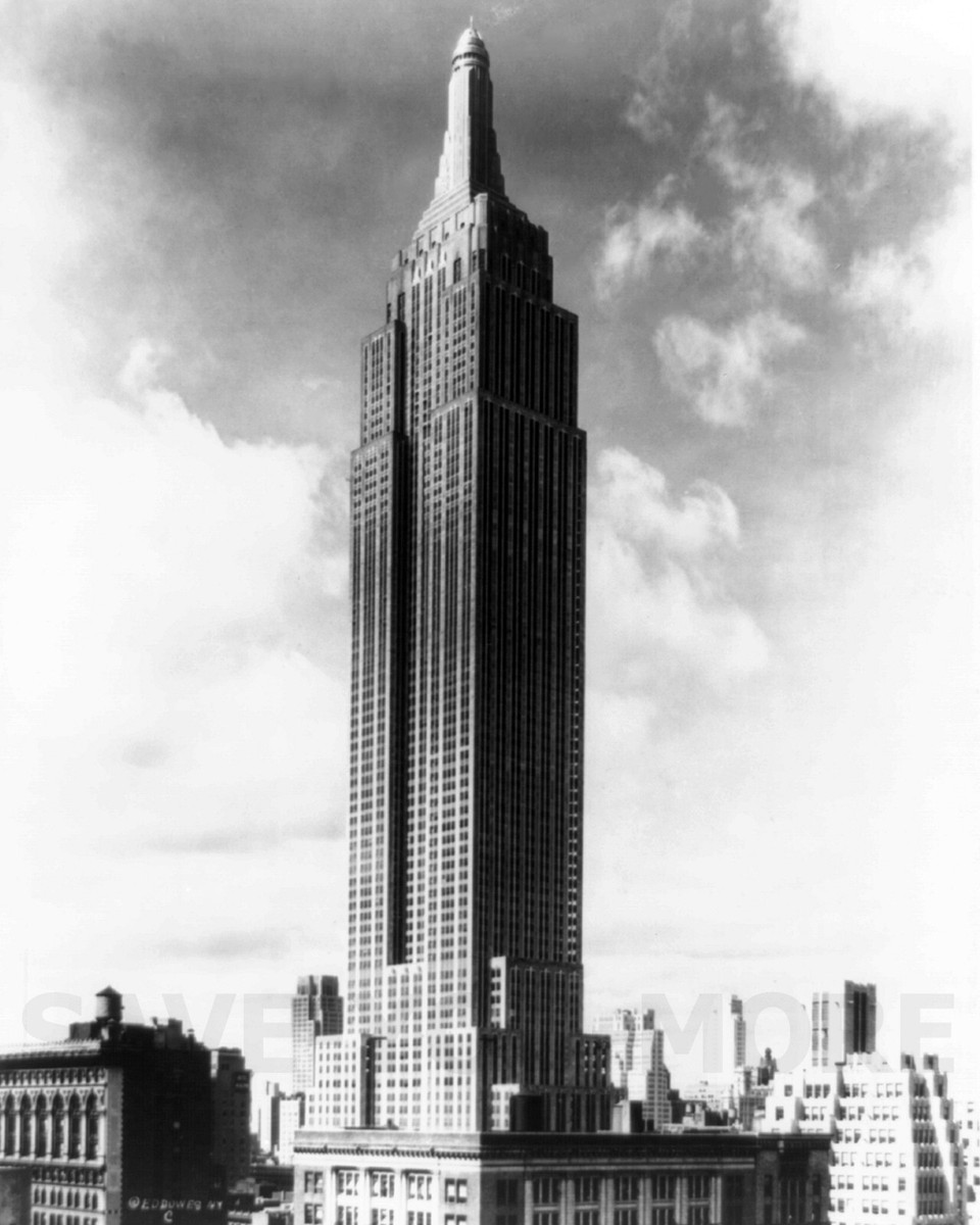 Empire State Building Photograph Vintage New York City