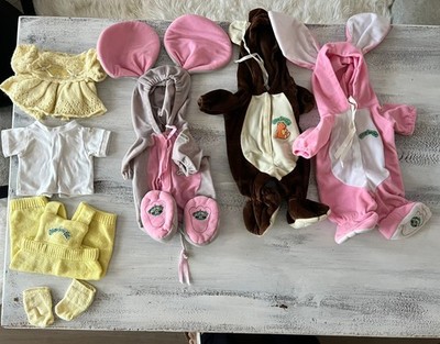 Vintage Cabbage Patch Kids Costume Lot of 5 rabbit  Mouse Bear dress overalls