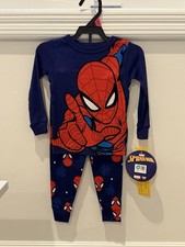NEW 18M Marvel Spiderman 2 Piece Footless Pajamas
