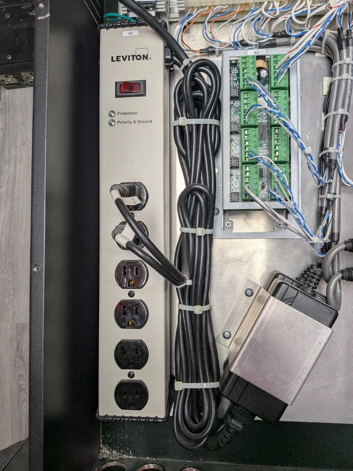 Leviton NPDLR-000 Network Protocol Converter Cabinet Assembly w/ DMX & Surge - Image 4 of 4