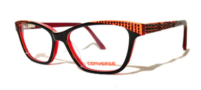 Converse K403 Eyewear 47-14-130 Kids Dark Brown/Orange w/ dots Eyeglass Frame