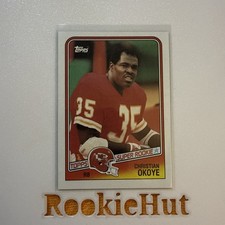 Rh1460 CHRISTIAN OKOYE ROOKIE TOPPS #363 CHIEFS LEGEND RC FOOTBALL CARD. rookie card picture