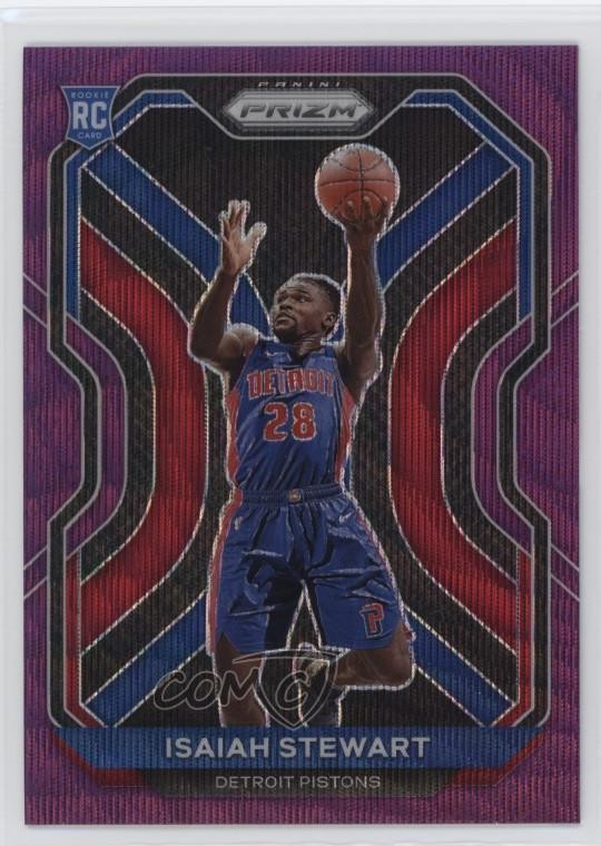 2020-21 Panini Prizm Purple Wave Prizm Isaiah Stewart #254 Rookie RC 0nr3