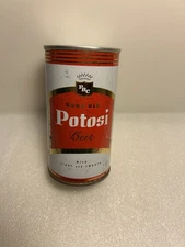 GOOD OLD POTOSI BEER 12 OZ. PULL TAB STEEL BEER CAN. WISCONSIN