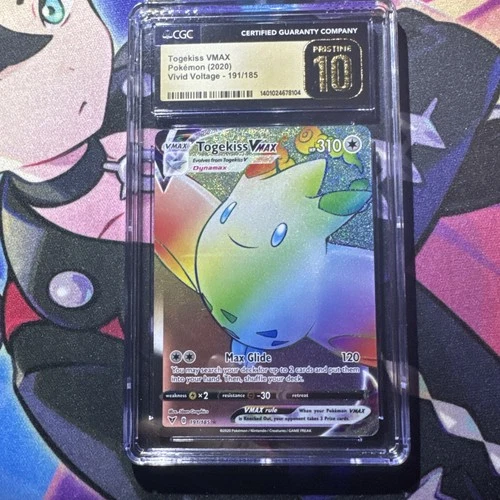 CGC 10 PRISTINE TOGEKISS VMAX  191/185 VIVID VOLTAGE