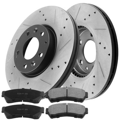Front Disc Rotors and Brake Pads For Ford Fusion Mercury Milan Mazda 6 B04 TX