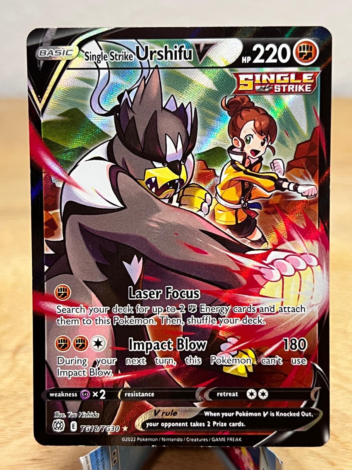 Brilliant Stars Trainer Gallery Single Strike Urshifu V TG18/TG30 Pokemon LP