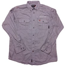 ARIAT FR SpaceX Flame Resistant Long Sleeve Work Shirt Uniform Gray Medium M