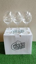 Set Completo 6 Bicchieri Calici di Vetro, Cynar Spritz, Design Carciofo Nuovi