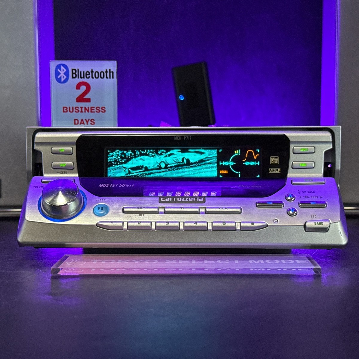 Pioneer Carrozzeria MEH-P717 MD Player Added Bluetooth Dolphin