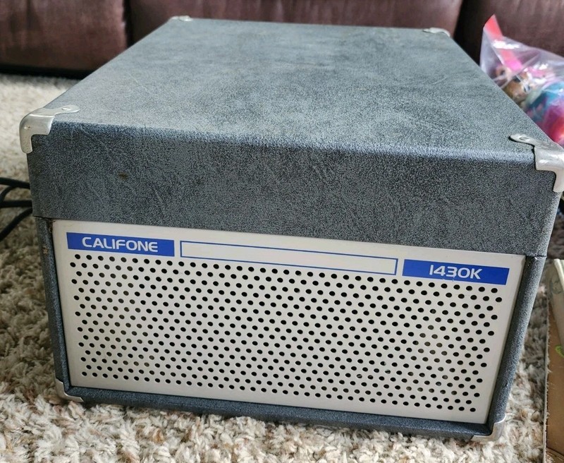 Vintage 1986 CALIFONE 1430K Record Player 4-Speed Portable