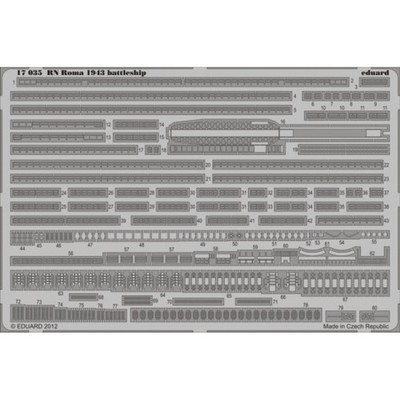 MW22 EDUARD 17035 RN ROMA 1943 BATTLESHIP  1/700 PE SET for TRUMPETER
