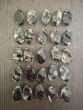 25 Pieces Rutilated Quartz Tumbled Nugget Drops Stones Beads
