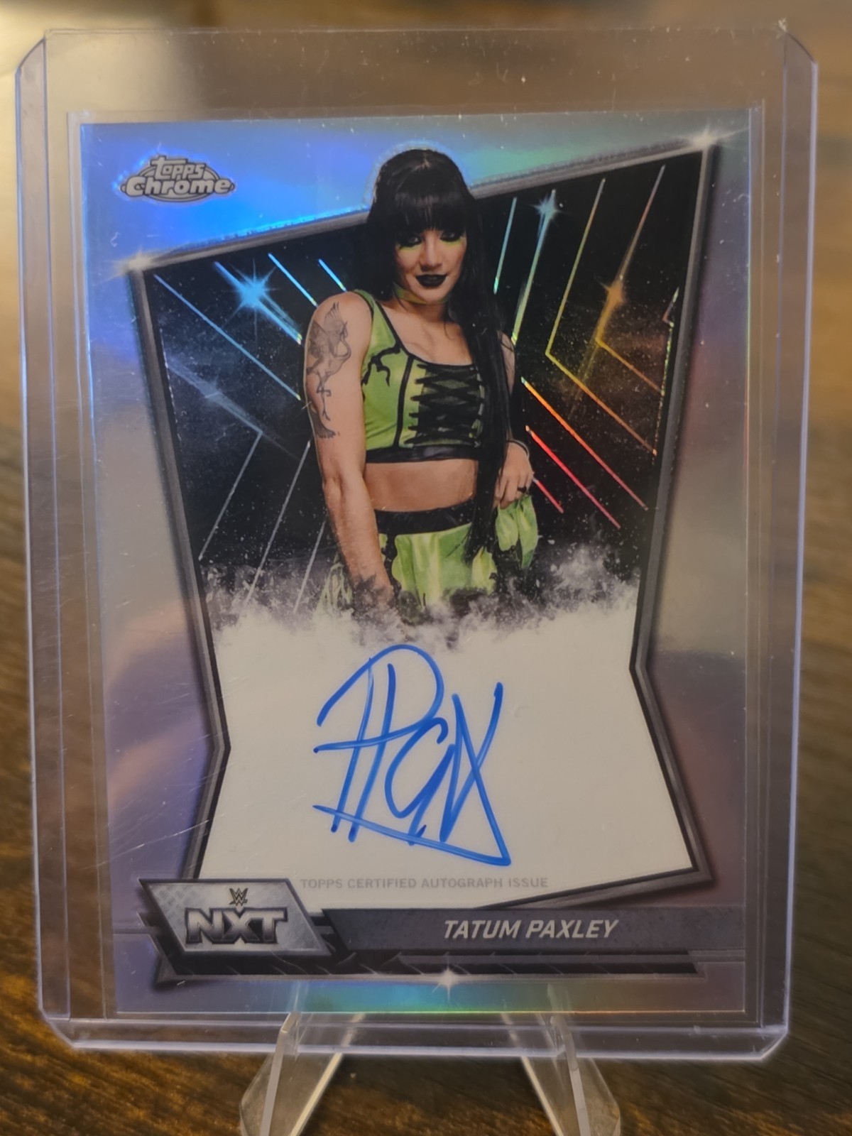 Tatum Paxley 2026 Topps Chrome WWE NXT Autograph Refractor Auto #NXT-TAT NXT