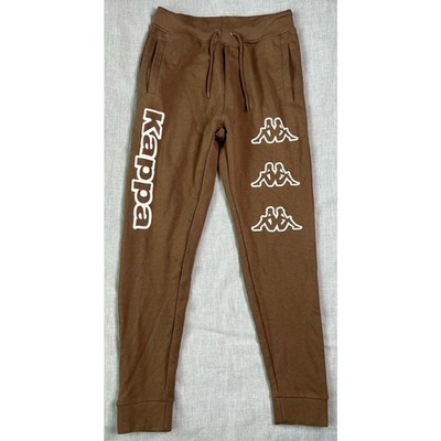Kappa Brown Puff Print Logo Jogger Sweatpants Medium