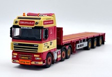 DAF XF 95 SSC 6x2 twin steer brick trailer "Torben Rafn" WSI truck models 1:50