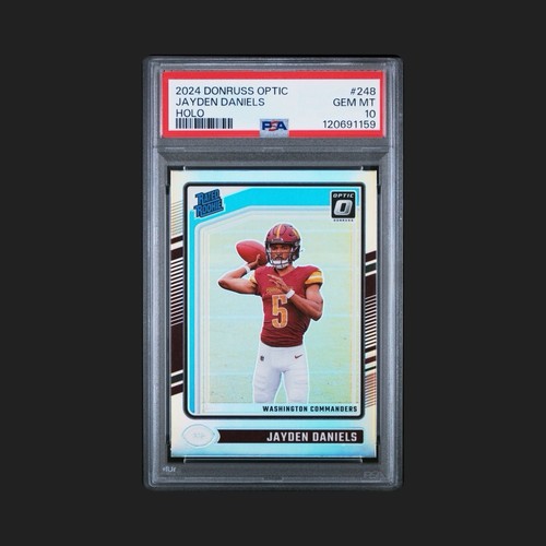 2024 PANINI DONRUSS OPTIC JAYDEN DANIELS HOLO RATED ROOKIE PRIZM #248 PSA 10 🔥