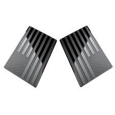 2Pc Aluminum American Flag Sticker Car Emblem Badge Motorcycle Stickers Exterior