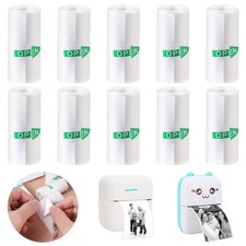 10 Rolls Mini Thermal Printer Sticker Paper 57 x 25mm Self-Adhesive for Mini