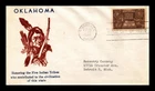 US COVER INDIAN CENTENNIAL FIRST DAY ISSUE SCOTT 972 THERMOGRAPHED CACHET