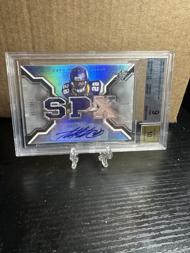 2007 SPX - Auto Rookie Jersey #218 Adrian Peterson #268/299 Graded BGS 9 HOF
