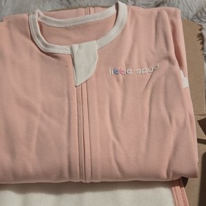 Little Spud Swaddle Sleepsack LSW02 0-12 Months Pink/White Unisex