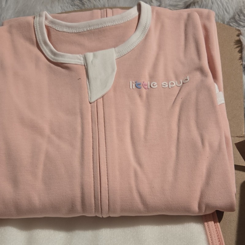 Little Spud Swaddle Sleepsack LSW02 0-12 Months Pink/White Unisex