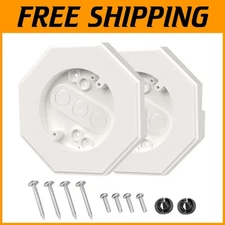 Compact Paintable Siding Mounting Kit with Electrical Box for Easy Light Install