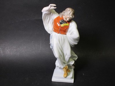 Alte Herend Porzellanfigur ''Ungarischer Tänzer'' links tanzend a 28,5cm H 8V5019