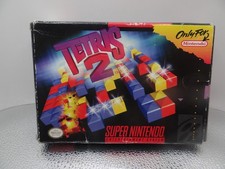 Tetris 2 (Super Nintendo Entertainment System, 1994) CIB INC PROTECTOR