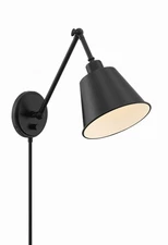 Crystorama Lighting Group MIT-A8020 Mitchell 30" Tall Wall Sconce - Black