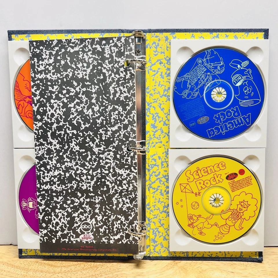 School House Rock!  The Box Set 4 CD Audio 1996 Kid Rhino ABC  Excellent Cond Foto 3 de 4