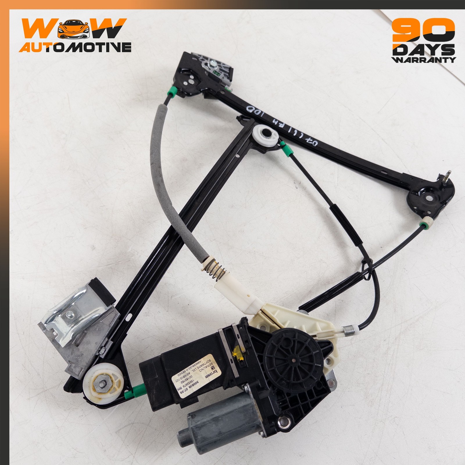 08-13 CHEVROLET CORVETTE C6 FRONT RIGHT POWER WINDOW REGULATOR MOTOR OEM  