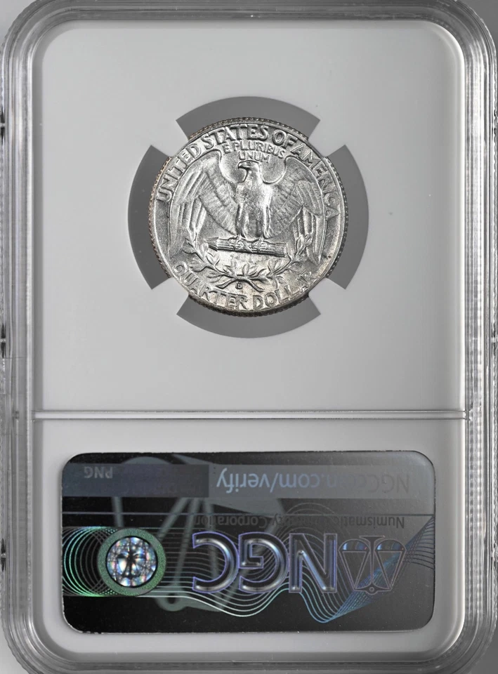 1935-D  25C WASHINGTON SILVER QUARTER DENVER  NGC XF45  #8405238-023 - Image 4 of 4