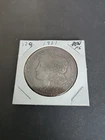 1921 Morgan Silver Dollar In Uncirculated Condition Dark Toning Obverse