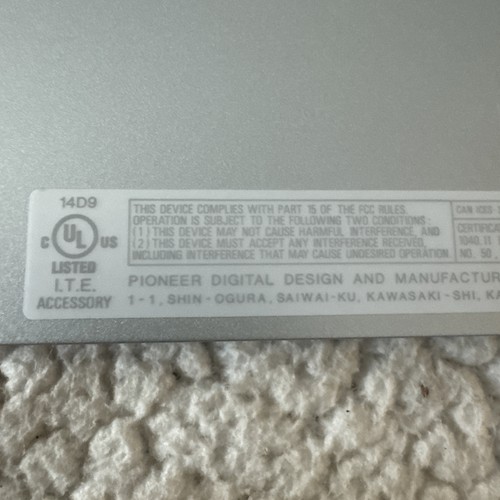 Pioneer BDR-XU03 6X external Blu-ray player /burner Tested Fast Shipping !! - Afbeelding 8 van 12