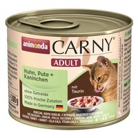 Animonda Cat Carny Adult Huhn, Pute & Kaninchen 200G (Menge: 6 Je Bestelleinheit