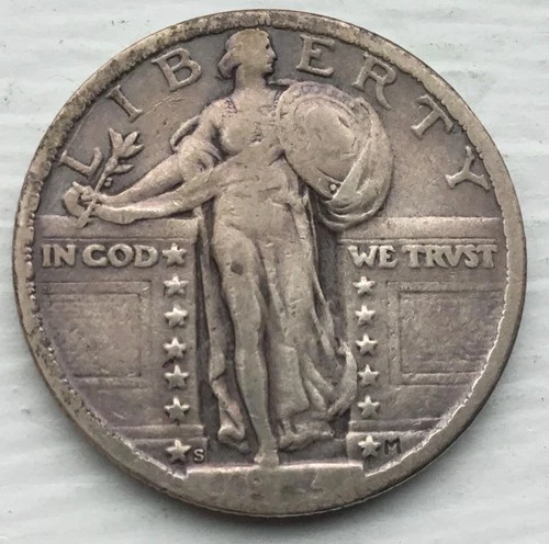 1924 S Standing Liberty Quarter. NO RESERVE Look