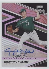2020 Panini Elite Extra Edition Signatures Jeremy Wu-Yelland #125 Auto a0s