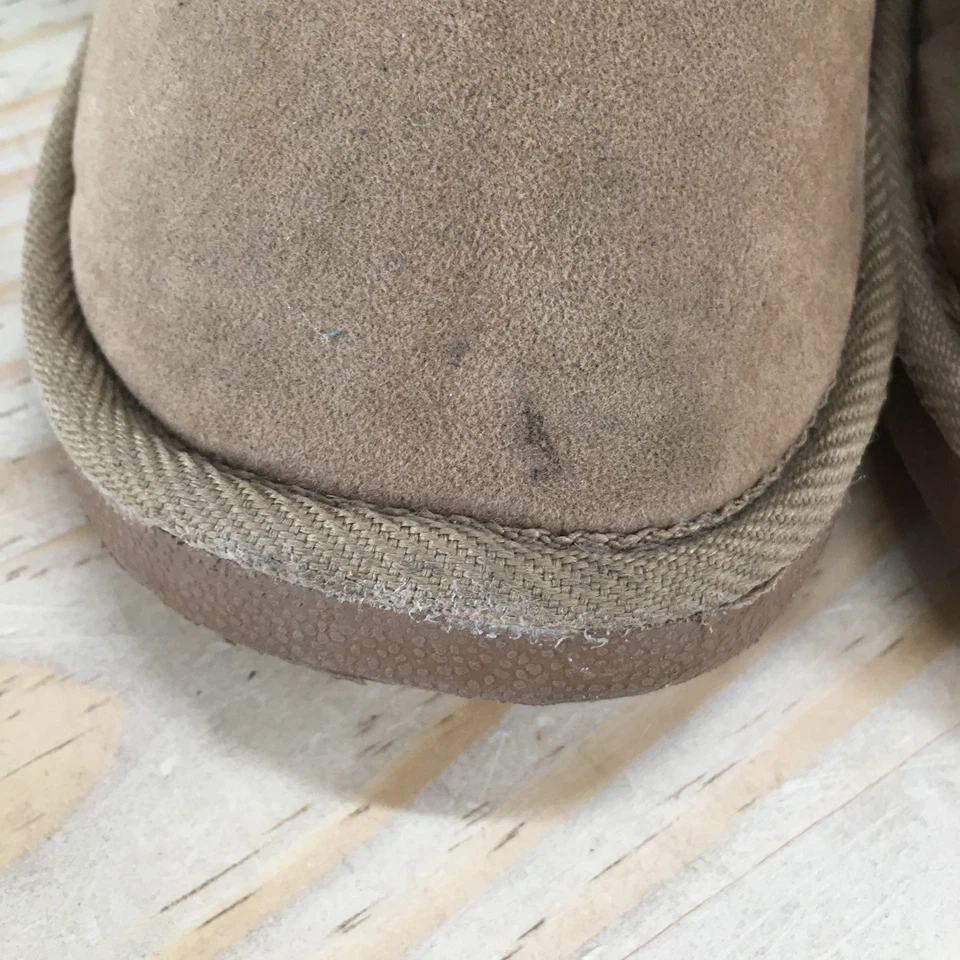 Botas Muk Luks para mujer 10 Cheryl Pull On media pantorrilla botas de invierno tela blanca marrón Foto 4 de 4