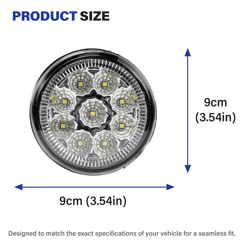 Par de faros antiniebla LED para Infiniti FX35 FX37 FX45 FX50 G25 QX70 QX80 QX56 M56 Foto 4 de 4