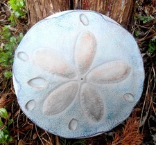 Sand dollar stepping stone mold concrete plaster casting mould 12" x 2" thick