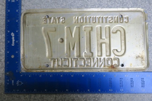 Connecticut Vanity License Plate CT Chim 7 Chimming Dream Like Reality Truth - Picture 2 of 2