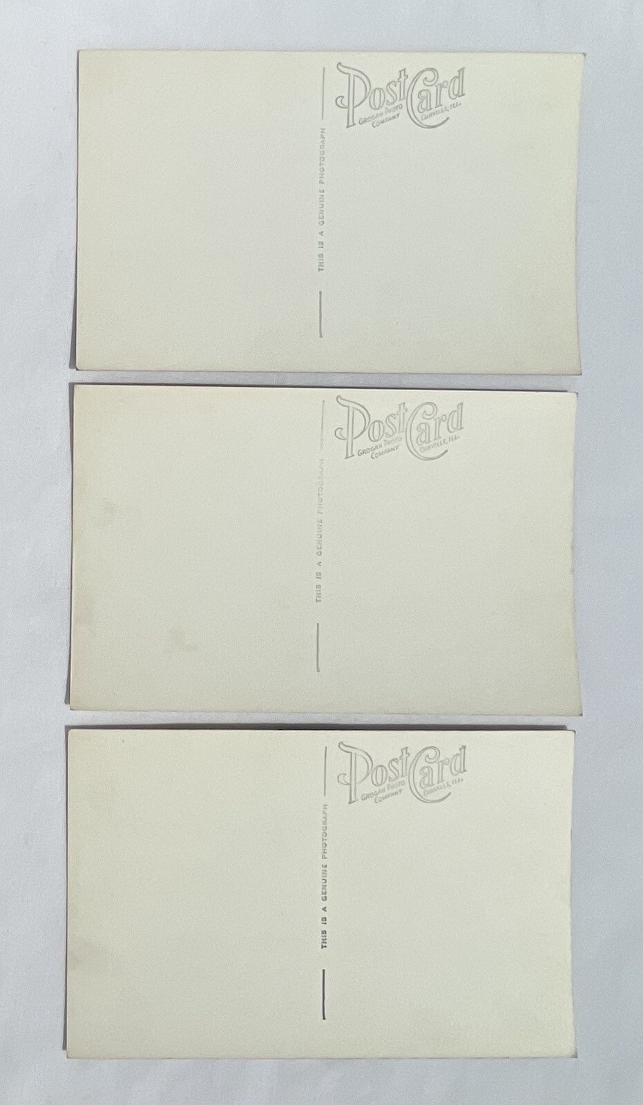 Rushville Indiana Real Photo Postcard Lot RPPC Main St Post Office